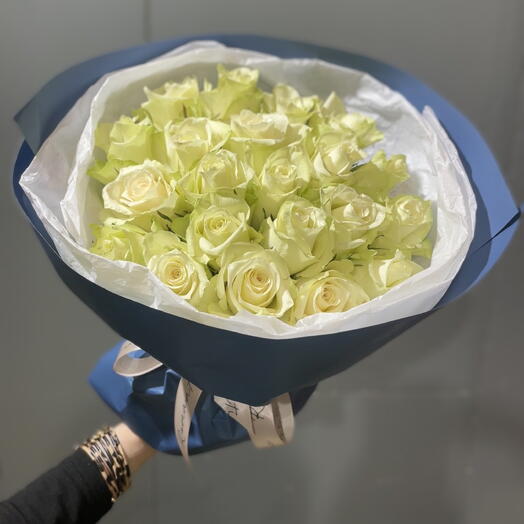 Букет из белых роз🌹🤍