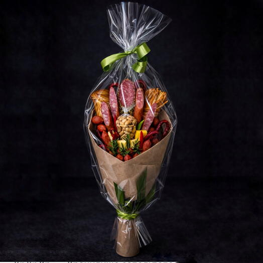 Колбасный букет  Престиж вкуса  подарок мужчине набор 900 г съедобный букет с колбасой и сыром на день рождения мужу другу