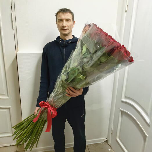 Розы 120 см 51 штука