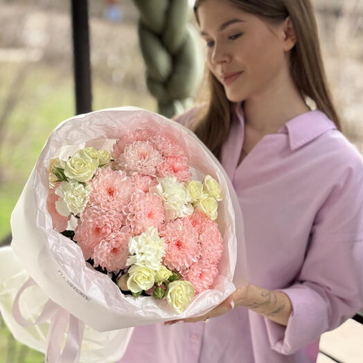 Эффектный букет для девушки — «Она скажет Вау» 🤩