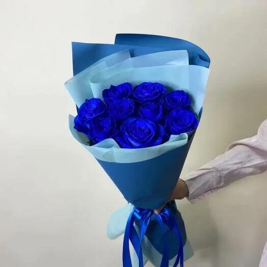 Букет из синих роз