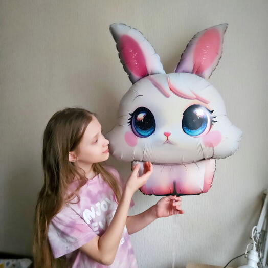 Воздушный шар фигура зайка,зайчик,зайчонок-1шар