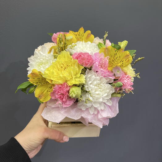 Композиция в ящике 🌸