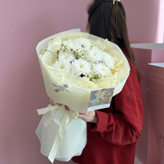 Солнечный букет с ромашками