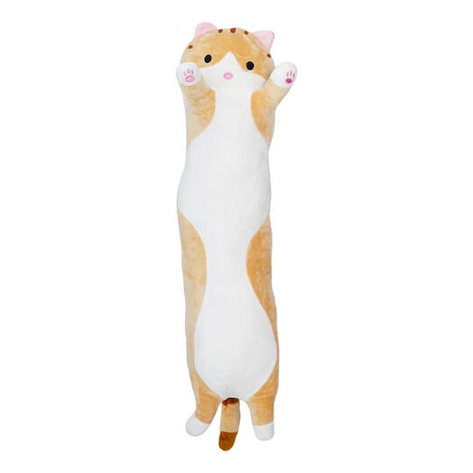 Мягкая игрушка Кот-батон рыжий (подушка) 70см