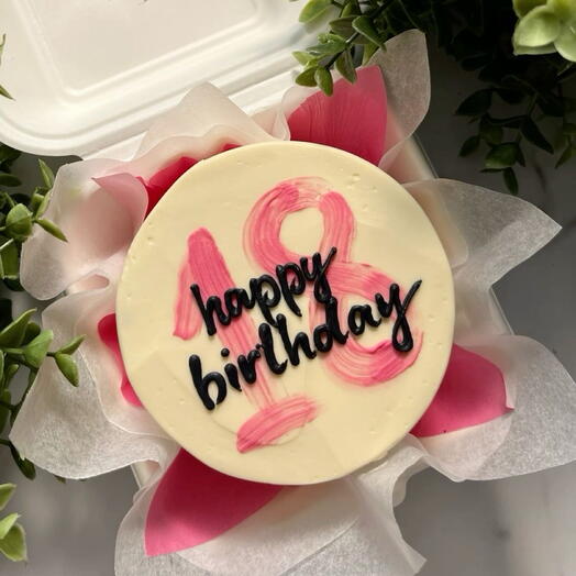 Бенто торт Happy birthday 18