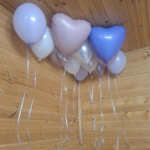 Шары под потолок 12 штук "Лавандовый бриз"