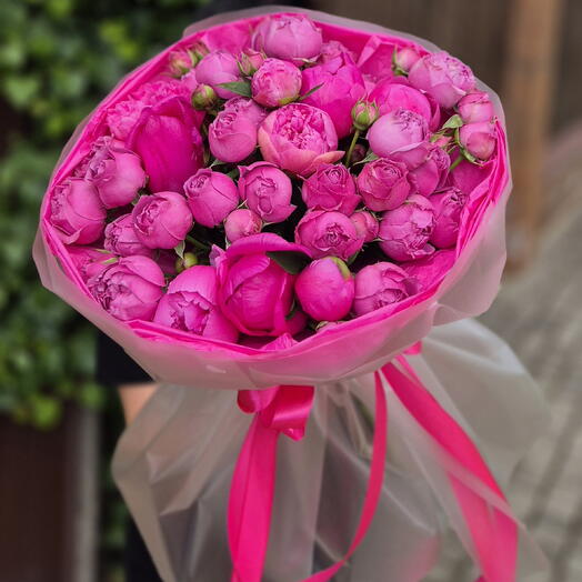 Букет из розовых роз💝
