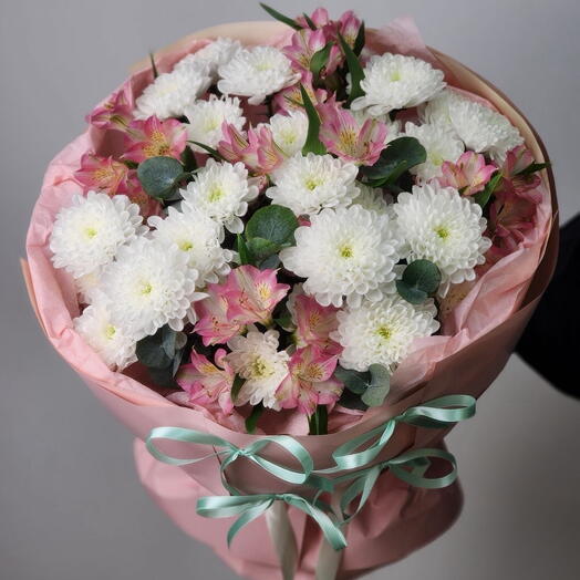 Хризантемы и альстромерии🌸