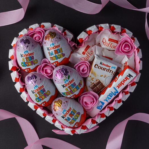 Сердце Kinder pink