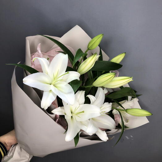 Букет ароматных белых лилий🌸