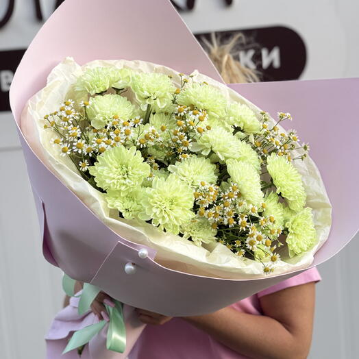 Букет зелёная лужайка