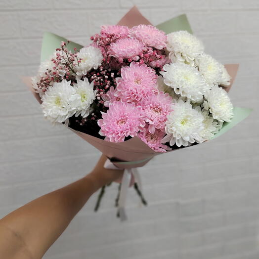 Bouquet of 5 bush chrysanthemums