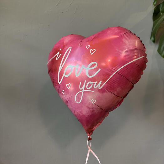 Шар фольгированный Love you