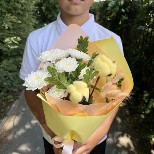 Букет первоклассника 📚🌸 желтый