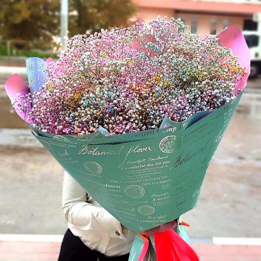 Большой букет из гипсофилы🌸💕🔥