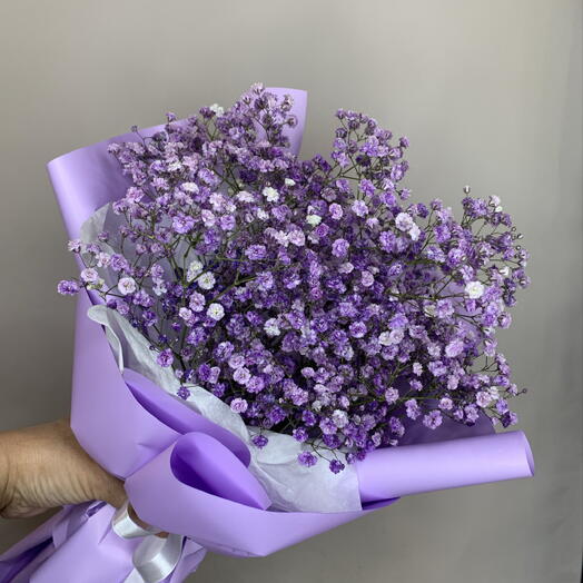 Бкет на 1 сентября «Сиреневое облако» в корейской упаковке💜