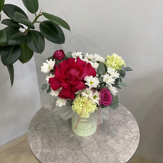 Сборная композиция с французской розой 💗