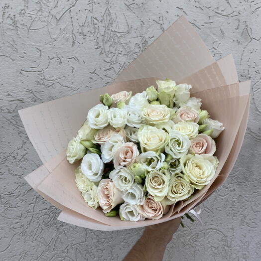 Одноголовые Роза и Эустома 💐
