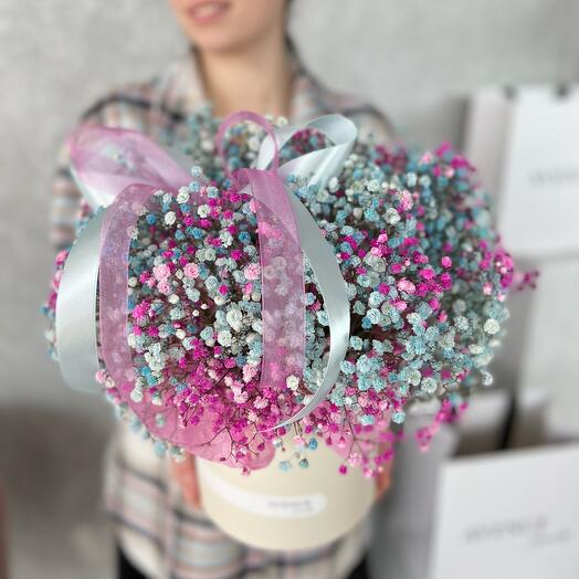 Гипсофила в шляпной коробке