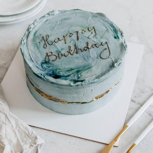 Happy Birthday Chocolate Cream cake (without sugar)
