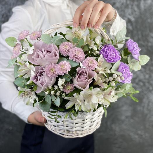 Flores en cesta Francesa