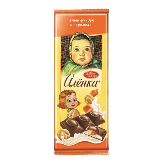 Шоколад Аленка с начинкой целый фундук и карамель, Food & Drinks Moscow ...