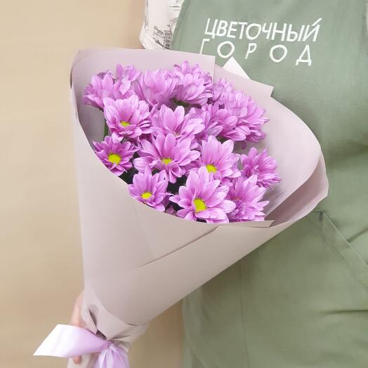 Нежный букет хризантем