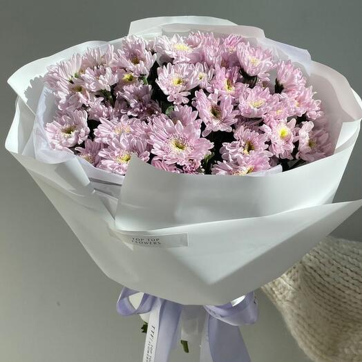 Букет сиреневых хризантем Violet