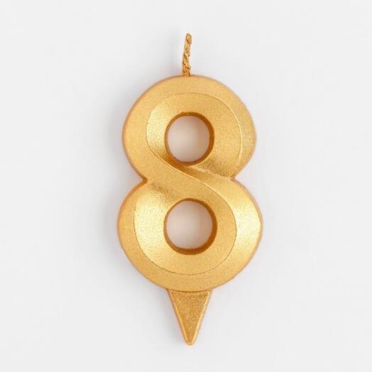 Golden candle "8"