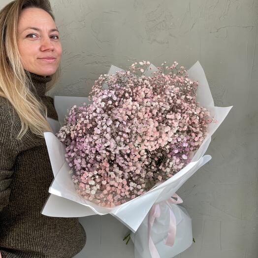 Giant gypsophila bouquet