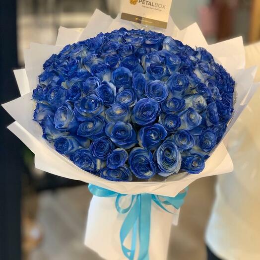 Blue Roses Spray Color