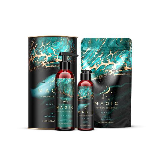 SPA бокс подарочный/Ceremonial SPA/MAGIC WATER/Incense patchouly