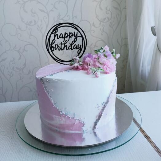 Торт нежно фиолетовый