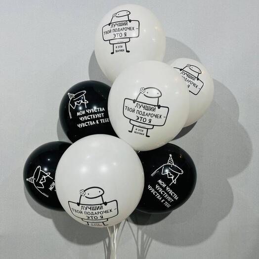 Globos con letras divertidas 7 piezas