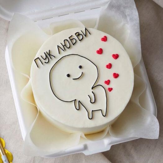Бенто торт пук любви
