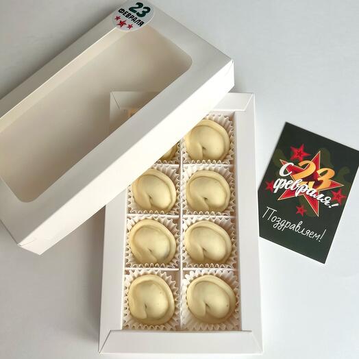 Пельмени из бельгийского шоколада Callebaut с миндалем 8 шт