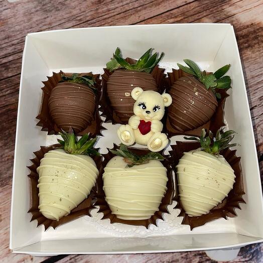 Fresas en chocolate belga con Valentine ️
