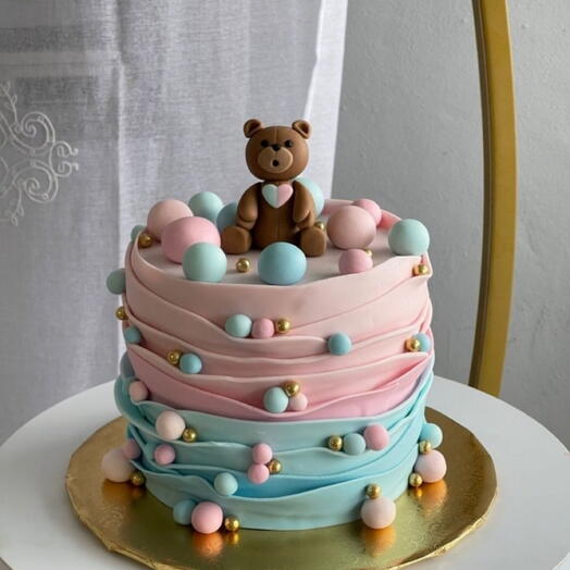 Gender reveal cake