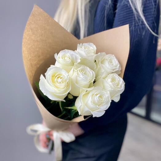 Rosas blancas en la elaboración