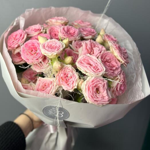 Букет с пионовидными розами💕