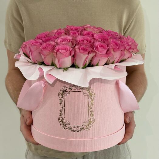 Pink Roses | Pink Box (L)