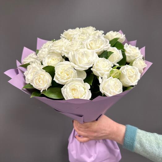 Букет из Пионовидных кустовых роз