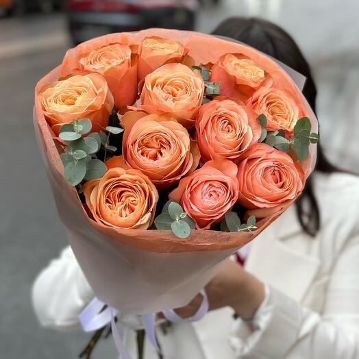Peony-shaped Kahala roses 11 pieces