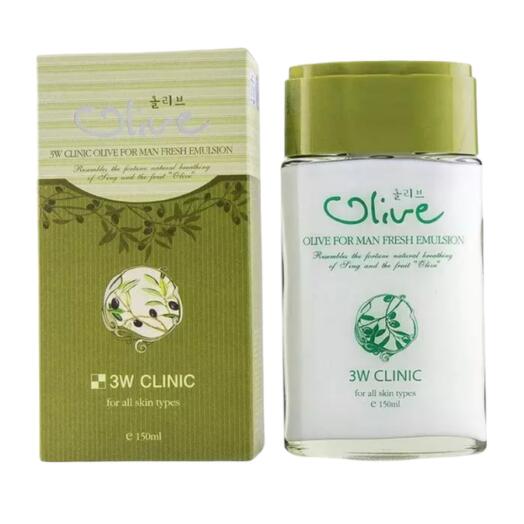 3W Clinic Olive For Man Fresh Emulsion Эмульсия с оливой для мужчин - 150 мл