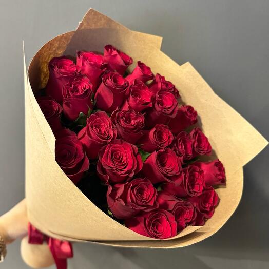 -20%АКЦИЯ🌹Букет 25 кенийских роз / Доставка Уфа / Цветы Уфа / Цветы в Уфе