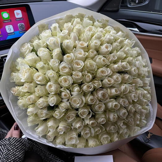 101 white roses