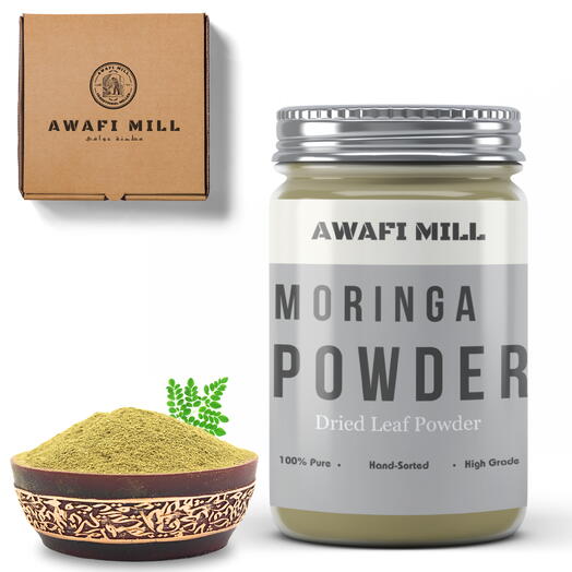 AWAFI MILL Moringa Powder | Indian Oleifera Leaves - Bottle of 100 Gram