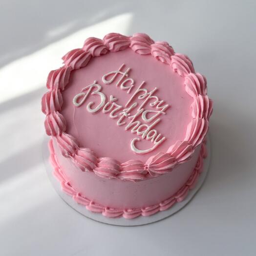 Торт на день рождения, для девушки, 6-7 порций