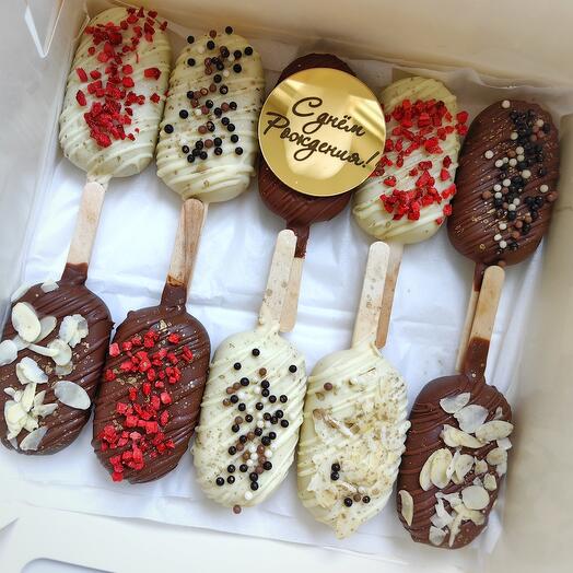 Набор из 10 эскимо с топпером